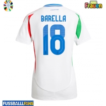 Italien Nicolo Barella #18 Auswärtstrikot Frauen EM 2024 Kurzarm